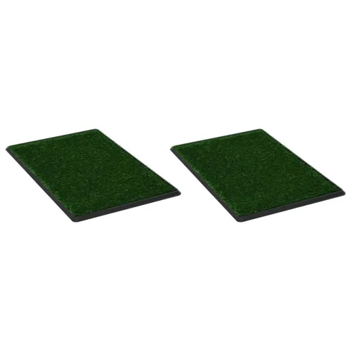 Toaleti za ljubimce s pladnjem i travom 2 kom zeleni 76x51x3 cm - 76 x 51 x 3 cm (2 kom) 1 Cijena