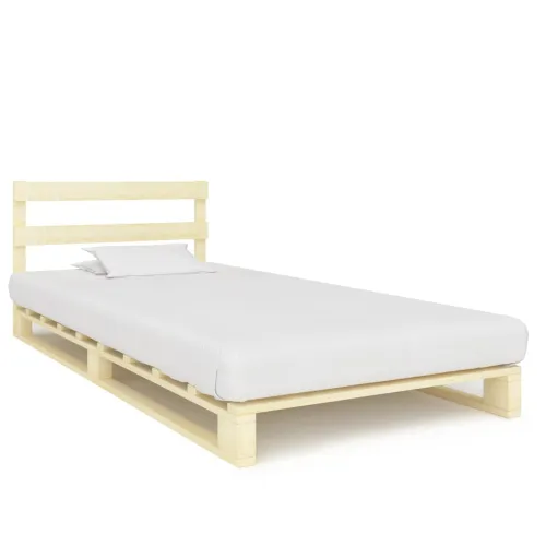 Okvir za krevet od paleta od masivne borovine 90 x 200 cm - Boja drva 90 x 200 cm Cijena