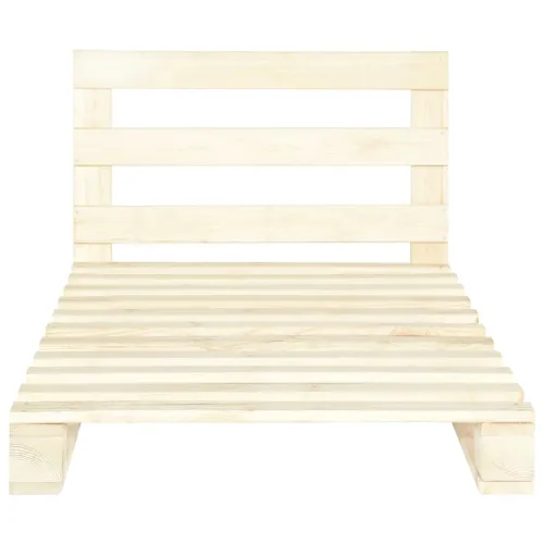 Okvir za krevet od paleta od masivne borovine 100 x 200 cm - Boja drva 100 x 200 cm Cijena