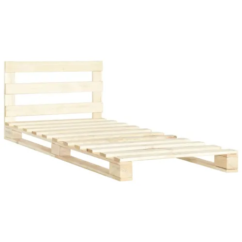 Okvir za krevet od paleta od masivne borovine 100 x 200 cm - Boja drva 100 x 200 cm Cijena