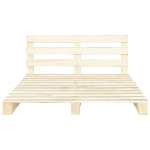 Okvir za krevet od paleta od masivne borovine 140 x 200 cm - Boja drva 140 x 200 cm Cijena