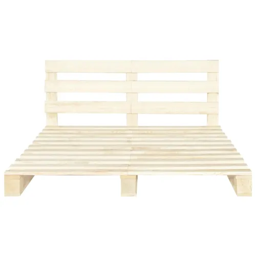 Okvir za krevet od paleta od masivne borovine 160 x 200 cm - Boja drva 160 x 200 cm Cijena