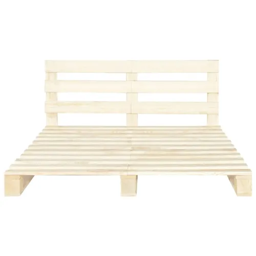Okvir za krevet od paleta od masivne borovine 200 x 200 cm - Boja drva 200 x 200 cm Cijena