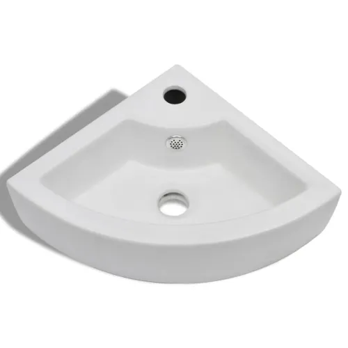 Lavabo - Umivaonik sa zaštitom od prelijevanja 45 x 32 x 12,5 cm bijeli - Bijela Cijena