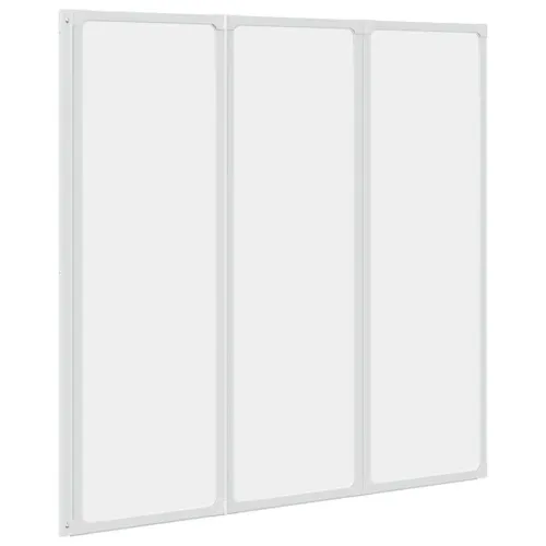 Pregrada za kadu s 3 sklopiva panela, 117 x 120 cm - Bijela 120 x 117 cm Matirano 120 x 117 cm Cijena