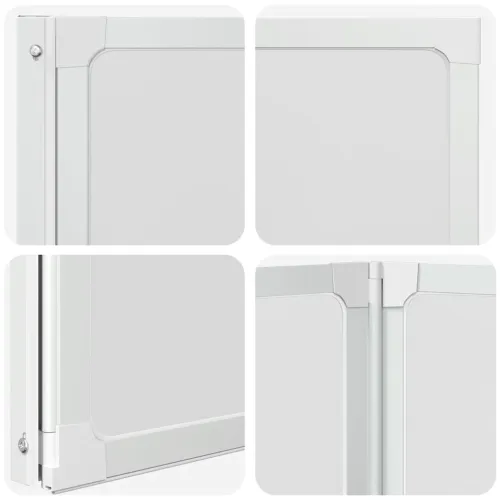 Sklopivi paravan za kadu  - Pregrada za kadu u 3 dijela 141 x 132 cm - 132 x 140 cm Bijela Matirano Cijena