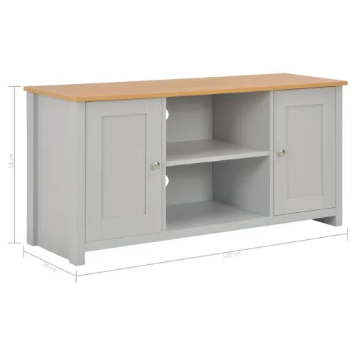 TV ormarić sivi 120 x 39 x 58 cm - 1 120 cm Cijena