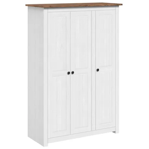 Ormar od borovine s 3 vrata bijeli 118 x 50 x 171,5 cm Panama - Bijela 118 x 50 x 171.5 cm 1 1 Cijena