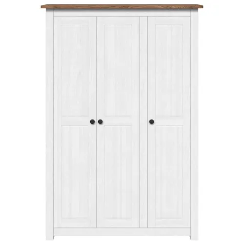 Ormar od borovine s 3 vrata bijeli 118 x 50 x 171,5 cm Panama - Bijela 118 x 50 x 171.5 cm 1 1 Cijena