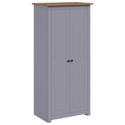 Ormar od masivne borovine sivi 80x50x171,5 cm asortiman Panama - Siva 80 x 50 x 171.5 cm 1 1 Cijena