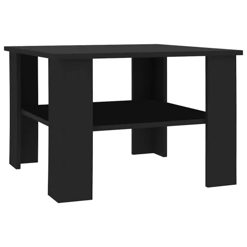 Stolić za kavu crni 60 x 60 x 42 cm od konstruiranog drva - Crna Cijena
