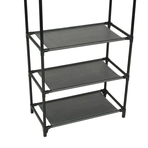 Stalak za odjeću čelik i netkana tkanina 55x28,5x175 cm crni Cijena