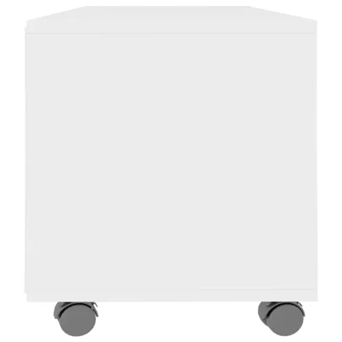 TV ormarić s kotačima bijeli 90 x 35 x 35 cm konstruirano drvo - Bijela 1 Cijena