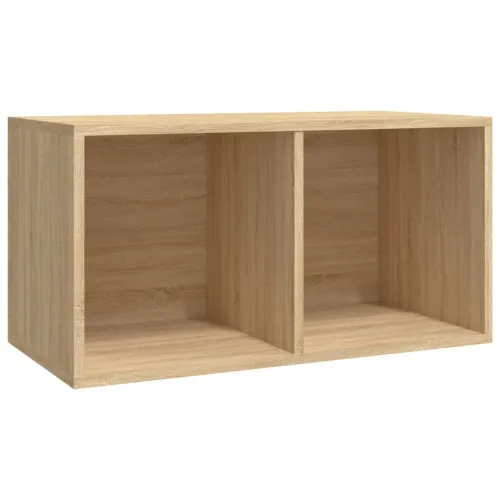 Stalak za ploče - Kutija za pohranu vinilnih ploča boja hrasta 71x34x36 cm drvena - sonoma hrast 1 Sonoma hrast Cijena
