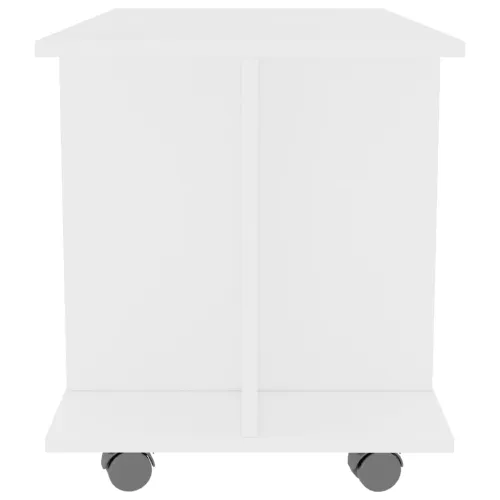 TV ormarić s kotačima bijeli 80 x 40 x 45 cm konstruirano drvo - Bijela 1 Cijena