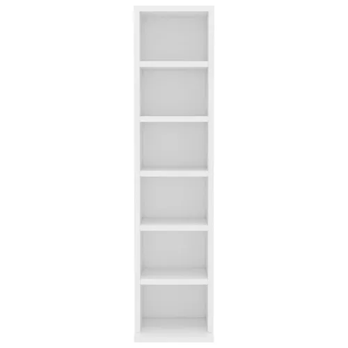 CD stalak – Ormarić za CD-ove bijeli 21 x 20 x 88 cm od konstruiranog drva - Bijela Cijena
