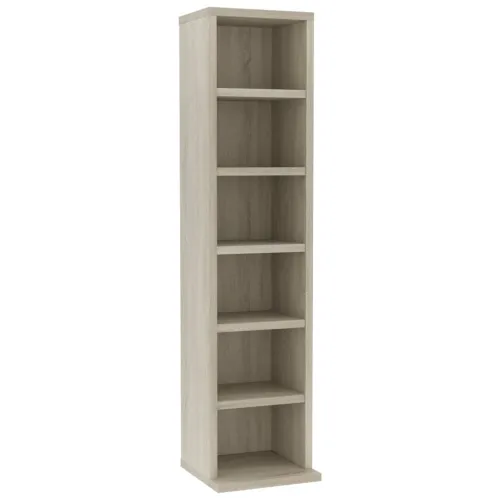 CD stalak – Ormarić za CD-ove boja hrasta 21x20x88 cm od konstruiranog drva - sonoma hrast 1 Sonoma hrast Cijena