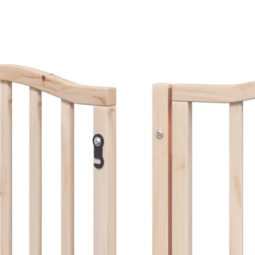 Vrata za pse s vratašcima 12 panela sklopiva 600 cm drvo topole - Prirodna 50 x 60 x 2 cm 12 Cijena