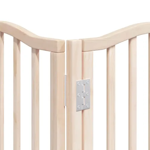 Vrata za pse s vratašcima 15 panela sklopiva 750 cm drvo topole - Prirodna 50 x 90 x 2 cm 15 Cijena
