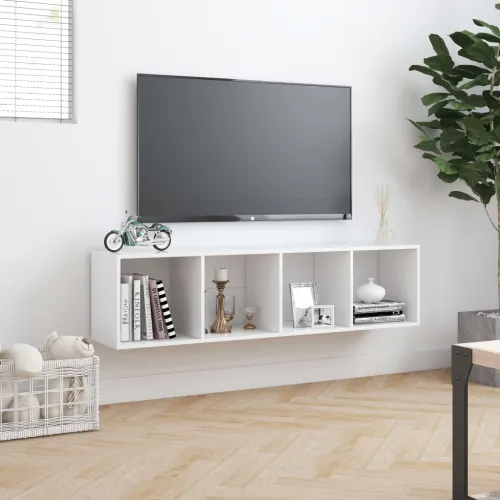 Ormarić za knjige/TV bijeli 143 x 30 x 36 cm - Bijela Cijena