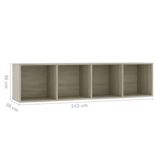 Ormarić za knjige/TV boja hrasta sonome 143 x 30 x 36 cm - Sonoma hrast Cijena