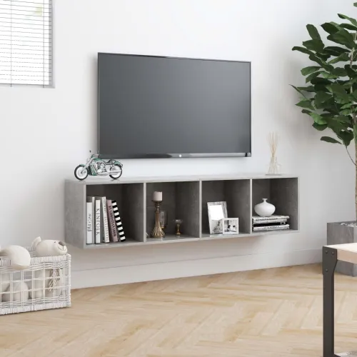 Ormarić za knjige/TV siva boja betona 143 x 30 x 36 cm - Beton siva Cijena