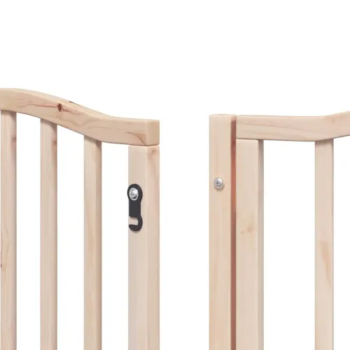 Vrata za pse s vratašcima 9 panela sklopiva 450 cm drvo topole - Prirodna 50 x 60 x 2 cm 9 Cijena