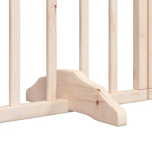 Vrata za pse s vratašcima 9 panela sklopiva 450 cm drvo topole - Prirodna 50 x 60 x 2 cm 9 Cijena
