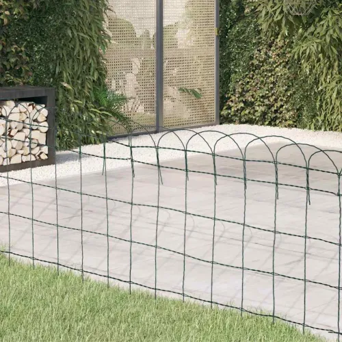 Ograda za gredice željezna 25x0,65 m - Zelena 25 x 0.65 m 1 Cijena