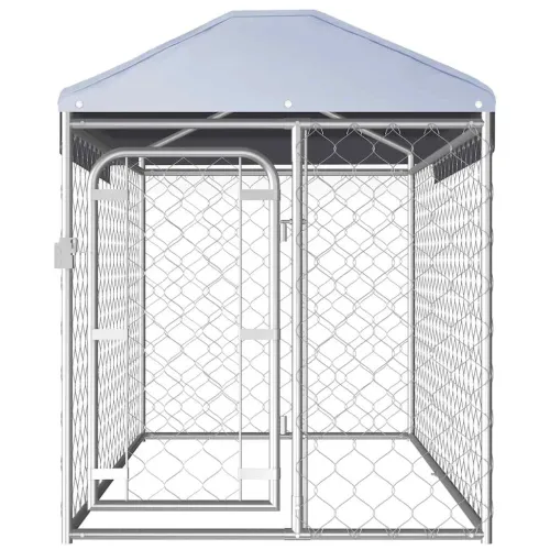 Vanjski kavez za pse s krovom 200 x 100 x 125 cm - 200 x 100 x 125 cm 1 Cijena