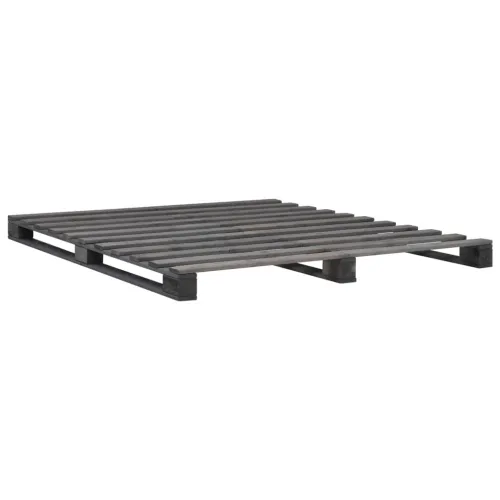 Okvir za krevet od paleta od masivne borovine sivi 200 x 200 cm - Siva 200 x 200 cm Cijena