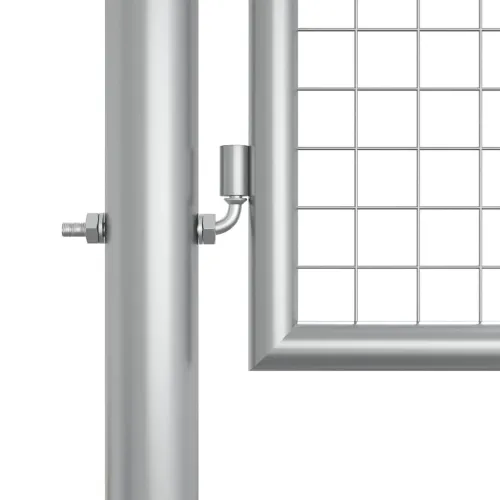 Dvorišna vrata - Vrtna vrata od pocinčanog čelika 400x125 cm srebrne boje - Srebrno 400 x 125 cm Cijena