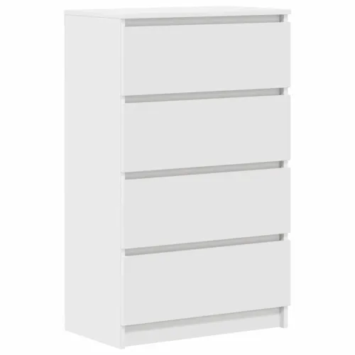 Komoda bijela 60 x 35 x 98,5 cm od konstruiranog drva - Bijela 1 Bijela Cijena
