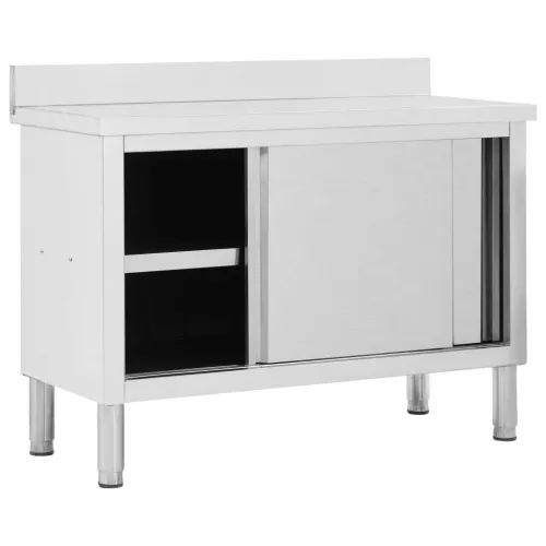 Radni stol s kliznim vratima 120 x 50 x (95 - 97) cm od čelika - 120 x 50 x (95-97) cm 1 120 x 50 x (95-97) cm Cijena