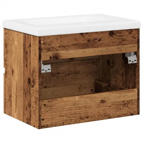 Ormarić za Lavabo - Umivaonik s ugradbenim umivaonikom Staro drvo - Staro drvo 60 x 38.5 x 45 cm bez slavine i odvoda Cijena