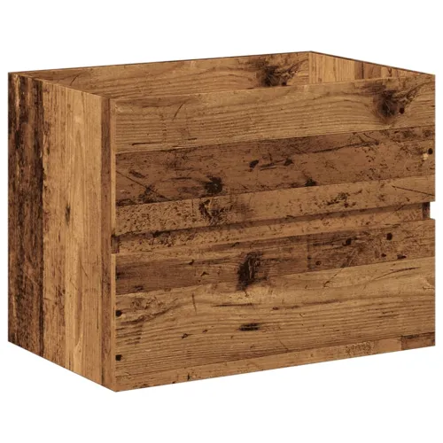 Ormarić za Lavabo - Umivaonik s ugradbenim umivaonikom Staro drvo - Staro drvo 60 x 38.5 x 45 cm bez slavine i odvoda Cijena