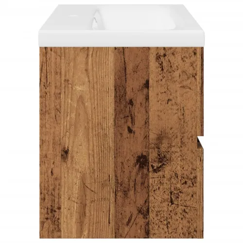 Ormarić za Lavabo - Umivaonik s ugradbenim umivaonikom Staro drvo - Staro drvo 80 x 38.5 x 45 cm bez slavine i odvoda Cijena