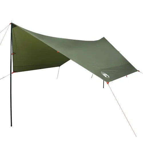 Cerada za kampiranje maslinastozelena 438x376x212cm vodootporna - Maslinovo zelena taft 1 1 Cijena
