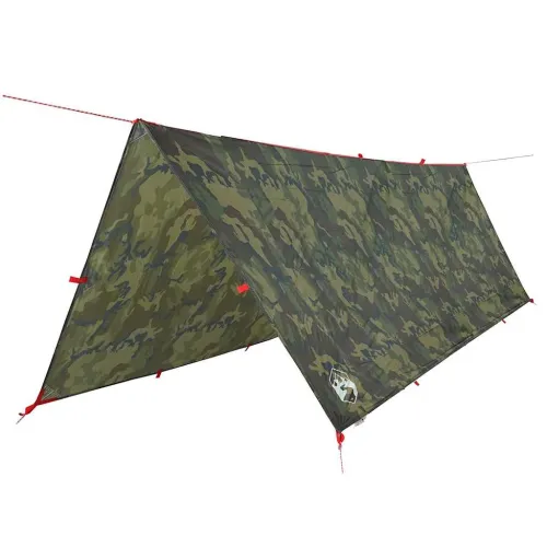 Cerada za kampiranje maskirna 406x306 cm vodootporna - Maskirna 406 x 306 cm taft 1 Cijena