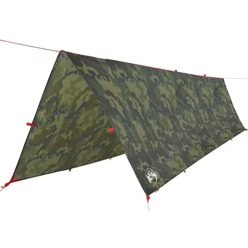 Cerada za kampiranje maskirna 506x306 cm vodootporna - Maskirna 506 x 306 cm taft 1 Cijena