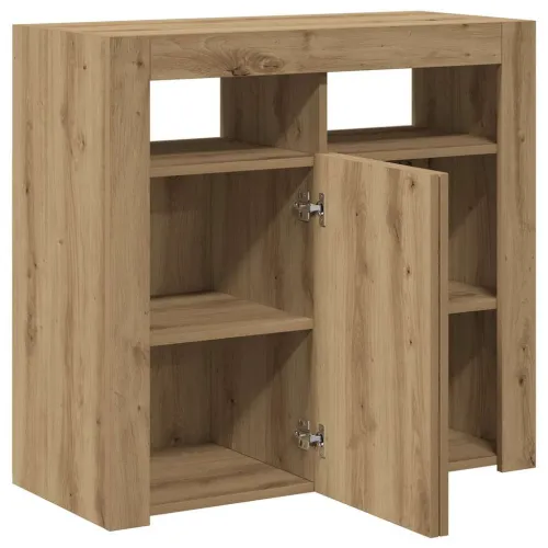 Komoda s LED svjetlima boja hrasta 80x35x75cm konstruirano drvo - Hrast artisan 80 x 35 x 75 cm Cijena