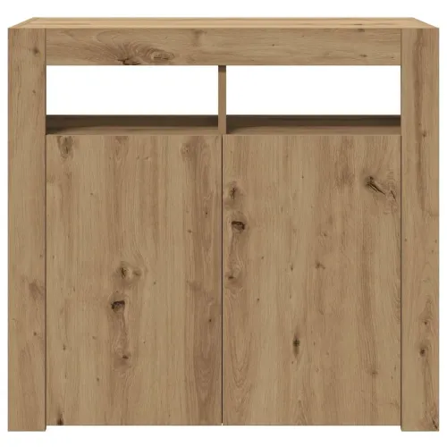 Komoda s LED svjetlima boja hrasta 80x35x75cm konstruirano drvo - Hrast artisan 80 x 35 x 75 cm Cijena