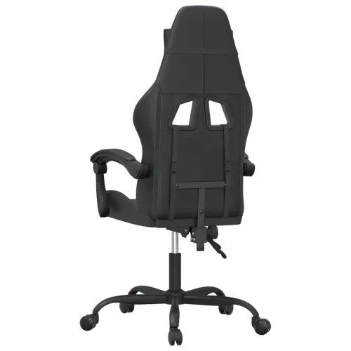 Gaming stolica od umjetne kože crna - Crna Bez naslona za noge Cijena