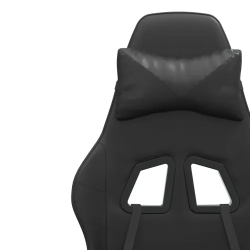 Gaming stolica od umjetne kože crna - Crna Bez naslona za noge Cijena