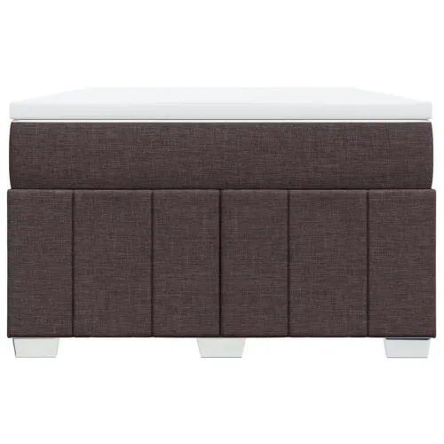 Krevet box spring s madracem tamnosmeđi 120 x 190 cm od tkanine - Tamno smeđa 120 x 190 cm Cijena