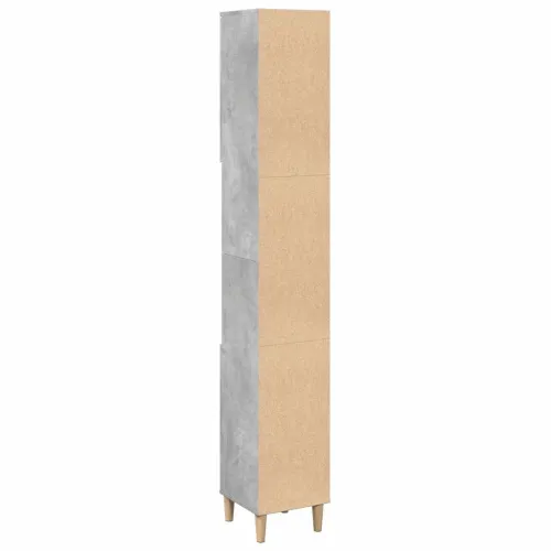 Kupaonski ormarić boja betona 30x30x190 cm konstruirano drvo - Beton siva Cijena