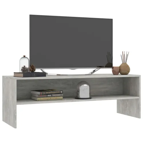 TV ormarić siva boja betona 120 x 40 x 40 cm konstruirano drvo - Beton siva Cijena