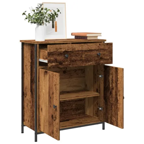 Komoda boja staro drvo 70x30x80 cm od konstruiranog drva - Staro drvo Cijena