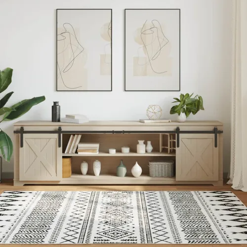 Komplet kliznih vrata ormarića 213 cm ugljični čelik - 213 cm 1 Dvokrilna vrata Crna Cijena