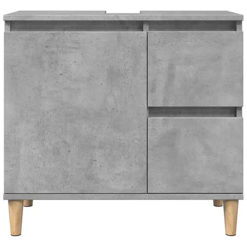 Ormarić za Lavabo - Umivaonik boja betona 65x33x60 cm konstruiranog drva - Beton siva Cijena